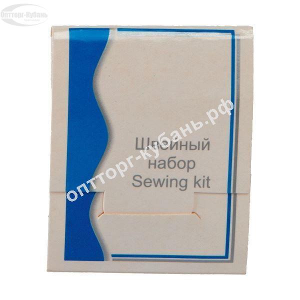 Изображение Швейный набор Волна упак. картон (нитки, иголка, булавка, пуговицы)